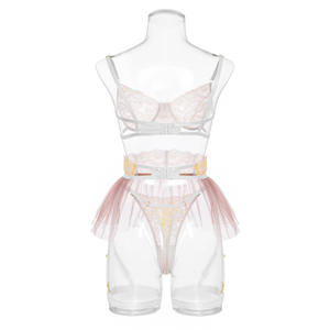 Ihoov-ropa interior china, transparente y panty Sujetador de encaje, conjunto de liga, 2 piezas, nuevo diseño, lencería sexy - Product Image 6