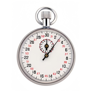 Chronomètre mécanique 15 minutes 30 secondes en acier inoxydable, chronographe sportif pour la course à pied et l'entraînement - Product Image 1