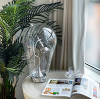 Lampe de table JYLIGHTING moderne, simple, industrielle et luxueuse pour salon, bureau, chambre à coucher, avec fonction tactile, aimantée, en verre, décoration créative.
