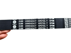 Courroie Poly V EPDM 6PK752.7 1006542417 2189 pour courroie d'entraînement du ventilateur du moteur WP2.5N - Product Image 2