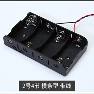 6V R14P LR14 26500 4C 4 C 크기 배터리 케이스 홀더 C 배터리 홀더 와이어 리드 9v 스냅 사용자 정의 커넥터 - Product Image 2