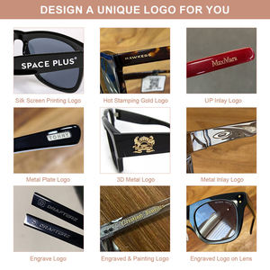 Gafas de Sol Finewell Vintage Hexagonales con Montura Completa Dorada y Blanca, Polarizadas, de Acetato, con Logotipo Personalizado, Protección UV, Antideslumbrantes, para Adultos Unisex - Product Image 6