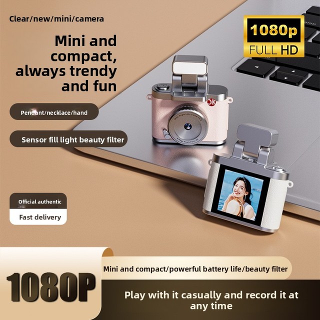 Vintage Mini Digital Camera for Campus Life, High-Definition Photo & Video Recorder, Portable Camera for Students