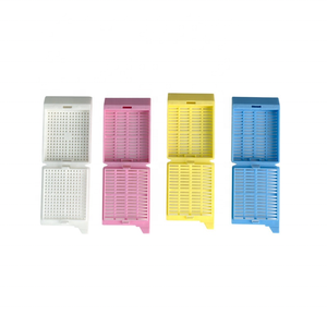Cassette de prélèvement en plastique à rayures perforées, diverses couleurs, avec couvercle amovible, consommables de laboratoire - Product Image 2