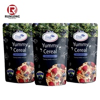 Sachets refermables en Mylar personnalisés, impression en gravure, qualité alimentaire, étanches à l'humidité, tailles personnalisées (15g-500g), pour snacks, noix, salades