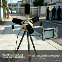 Détecteur acoustique omnidirectionnel portable Chen Hui, haute précision, positionnement de source sonore, télécommande pour la sécurité