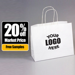 Biểu Tượng Tùy Chỉnh Quảng Trường Tote Giấy Mua Sắm Túi Xách Mini Kraft Quà Tặng Giấy Bao Bì Túi Cho Váy Quần Áo - Product Image 1