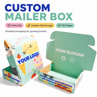 Boîte d'expédition personnalisée en carton ondulé écologique et recyclable avec impression couleur intégrale et approvisionnement en gros pour l'expédition e-commerce