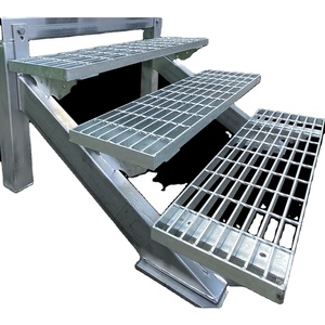 Marches d'escalier en acier galvanisé durable anti-corrosion pour escaliers en <span class=keywords><strong>béton</strong></span>, sols extérieurs, escaliers de bâtiments de bureaux - Product Image 1