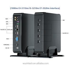 WUXIN 2026, Mini PC Intel N95 de Última Generación, DDR5 16GB VRAM, Windows 11 Pro/Linux, Doble LAN, Doble USB-C, Almacenamiento SSD/HDD, Compacto para Oficina - Product Image 1