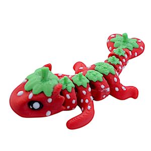 3D Printed Wood <b>Easter</b> Decoration <b>Ornament</b> Creative Gift Realistic Cute Strawberry Dragon Children's Educational - Product Image 4