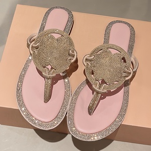 Brand Leather Folded Foot Slippers European Style Women <b>Flat</b> <b>Sandals</b> Fashion Casual Slippers Women Summer Beach Slippers Shoes - Product Image 1