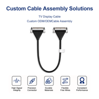 Fabricant chinois d'assemblages de câbles sur mesure, câble d'affichage LVDS, câble micro-coaxial 51 broches, solution OEM ODM