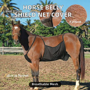 Vêtements d'équitation : Protège-ventre pour cheval, anti-insectes, filet respirant, anti-rayures, en coton de luxe, pour chevaux de compagnie - Product Image 2