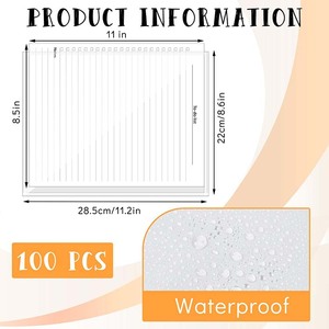 Stick rõ ràng giấy tay áo tường và cửa thông tin liên lạc rõ ràng dính tấm bảo vệ thư kích thước tự dính hiển thị Túi - Product Image 3
