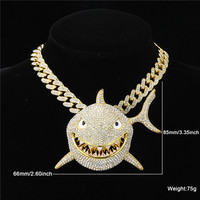 TikTok Viral Hiphop Accessoires Bijoux de mode Alliage Iced Out CZ Pendentif Or 18K Bijoux de mode Ice Out Pendentif en diamant complet