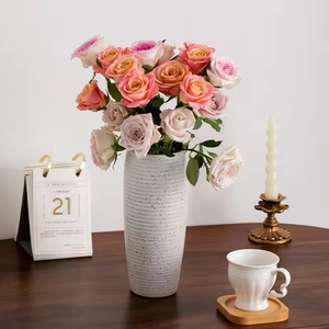 Jarrón de Cerámica <span class=keywords><strong>Minimalista</strong></span> Retro Nórdico, Decoración para Flores Frescas, Adornos para Arreglos Florales en la Sala de Estar - Product Image 4
