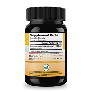 Fabricant de compléments alimentaires à base de maca en marque privée, extrait de racine de maca 1900 mg pour soutenir l'énergie, 150 capsules de racine de maca pour hommes - Product Image 5
