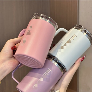 Gobelet en acier inoxydable 304 de 350 ml avec couvercle et poignée, style chinois, pour usage quotidien - Product Image 3