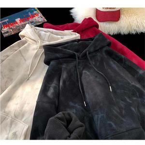 Áo hoodie nam chất liệu cotton dày, nhuộm tie dye tùy chỉnh, đã qua xử lý acid, tạo hiệu ứng cũ kỹ - Product Image 5