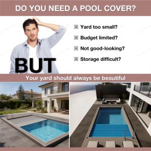 <span class=keywords><strong>Cubierta</strong></span> Automática Enrollable para <span class=keywords><strong>Piscina</strong></span> de PVC YOLO-POOL con Protección de Seguridad, Fácil de Instalar para Piscinas de Jardín y Hogar - Product Image 2
