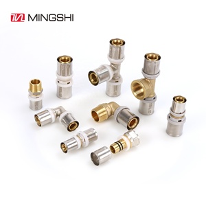 Multijaw Profile Equal Tee Press Fittings Plumbing Brass Water Fittings Heated Flooring Systems Pexalpex Pipe Fittings