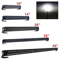Nouvelle barre lumineuse LED BRTLED de 10/14/20/30/40 pouces pour véhicules tout-terrain 4x4 SUV en aluminium ultra-étroite, faisceau spot/de conduite, homologuée ECE CE