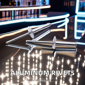 Grandi flangia <span class=keywords><strong>auto</strong></span>-tappatura chiusura estremità aperta chiodi Pop rivetti nucleo rivetti tirando in acciaio ottone in alluminio cieco rivetto decorativo - Product Image 5