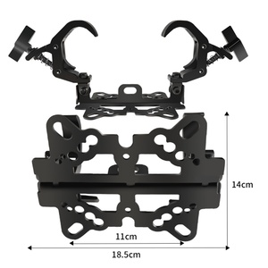 AICPOSE Équipement de scène : Pince de fixation double pliable pour truss, crochet de truss, pince de fixation pour éclairage DJ en aluminium - Product Image 4