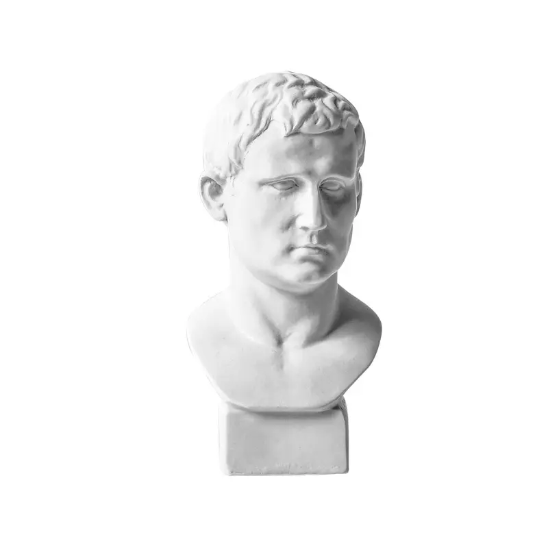 Dekorasi Eropa Ornamen Kepala Yunani Klasik Patung Dada Kerajinan Seni Menggambar Patung Kecil Patung Plester Resin