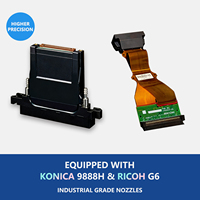 Impresora UV Plana Industrial de 2.5m, Alta Velocidad, Alta Precisión, Cabezal de Impresión Konica 9888H, Venta Directa de Fábrica, 1 Año de Garantía
