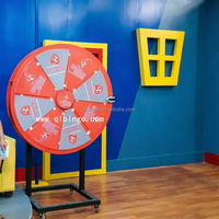 Roue de la Fortune pour Fêtes : Roue à Prix LED Personnalisable avec Texte et Logo, Accessoire Marketing Interactif