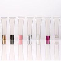 Tube de brillant à lèvres vide de 10 ml avec emballage cosmétique en plastique, brillant à lèvres transparent de 15 ml