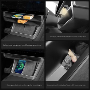 Caja de Almacenamiento para Consola de Reposabrazos de Auto Huans Modelo 3 Y YL, Material ABS, Hecho en China, Repuestos de Auto - Product Image 3