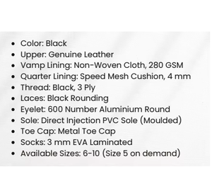 Zapatos de seguridad de cuero genuino con estilo para hombre, diseño duradero con cordones, suela resistente, cómodos para uso diario, estilo industrial. - Product Image 4