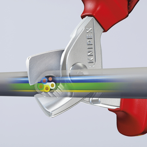 Cisailles à câbles KNIPEX 95 16 160 StepCut avec poignées multi-composants, testées VDE, chromées, 160 mm - Product Image 6