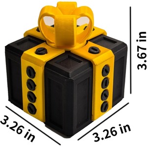 3D printed gift <b>box</b> with screws, fun <b>Christmas</b> decoration <b>box</b>, and friends' novel magic <b>box</b>, customizable - Product Image 2