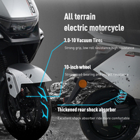 Moto électrique ZUBOO, nouvelle version populaire pour adultes, 10 pouces, 800W, vitesse maximale disponible en option : 32 km/h, 48 km/h