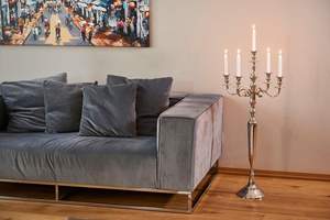 Candelabro de Aluminio con Recubrimiento de Níquel de 5 Brazos en Venta, Candelabro de Pie de Aluminio para Decoración de Bodas y Hogar - Product Image 4