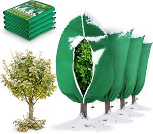 6 couvertures de protection contre le gel <span class=keywords><strong>pour</strong></span> <span class=keywords><strong>plantes</strong></span>, de tailles variées, réutilisables, respirantes, avec cordon de serrage, <span class=keywords><strong>pour</strong></span> l'hiver, <span class=keywords><strong>pour</strong></span> <span class=keywords><strong>plantes</strong></span>, arbres, arbustes - Product Image 1