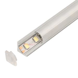 Mince <span class=keywords><strong>4mm</strong></span> A MENÉ LE Profil D'éclairage D'angle Profilé 45 Degrés Angle En Aluminium DE Canal De LED - Product Image 3