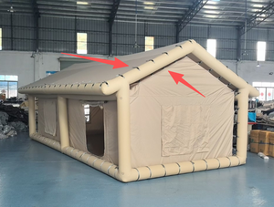 Tentes gonflables à installation rapide, cabines de camping imperméables pour l'extérieur, tentes à colonne pour les voyages en voiture, tentes pneumatiques pliables portables pour l'extérieur - Product Image 4