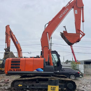 Excavadora usada con buen mantenimiento Hitachi ZX200 Excavadora mediana sobre orugas Hitachi 2017 Excavadora grande de gran tamaño para Venta barata - Product Image 1