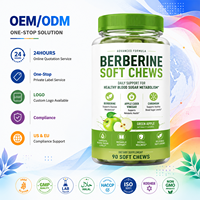 Formulation de gommes à mâcher à la berbérine de haute pureté, certifiées NSF et GMP, conformes aux réglementations, fournisseur en gros, partenaire de fabrication sur mesure