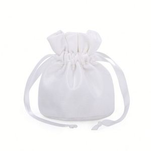 Personalised <b>Wedding</b> Evening <b>Favour</b> Velvet <b>Bags</b> Small Foldable Cosmetic Jewelry Gift Drawstring Pouch - Product Image 4