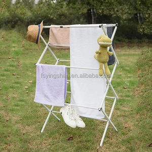 Sèche-linge porte-serviettes en métal pliable à 3 couches de haute qualité pour une utilisation intérieure et extérieure - Product Image 4