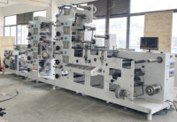 Machine d'impression flexographique haute vitesse pour sacs plastiques à bande étroite, gobelets en papier adhésifs et boîtes, 5, 6, 7, 8 couleurs