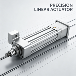 Actionneur linéaire de précision, corps en aluminium, cylindre à piston, motorisé par moteur électrique, solution d'automatisation industrielle - Product Image 1
