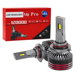 Bombillas LED para Faros Delanteros <span class=keywords><strong>M8</strong></span> Pro H7 60W 5000LM 6500K para Cruze K5, Ajuste Universal para Automóviles, Bombilla de Aluminio H4 H1 H3 H11 9005 9006 - Product Image 1