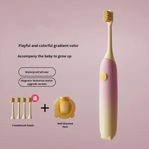 Nouvelle brosse à dents électrique pour enfants Bycare, rechargeable, avec icône d'ours, dessin animé, étanche, à lévitation magnétique, sonique, autonettoyante 3 - Product Image 6